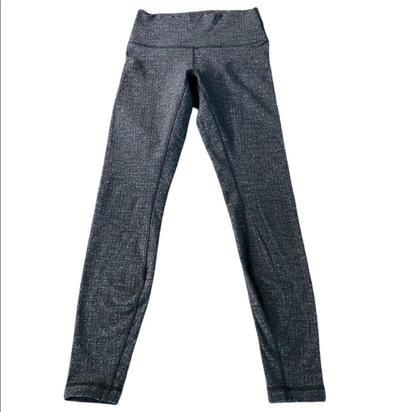 LULULEMON WOMENS GRAY ATHLETIC LEGGINGS SIZE 6 - Picture 1 of 9